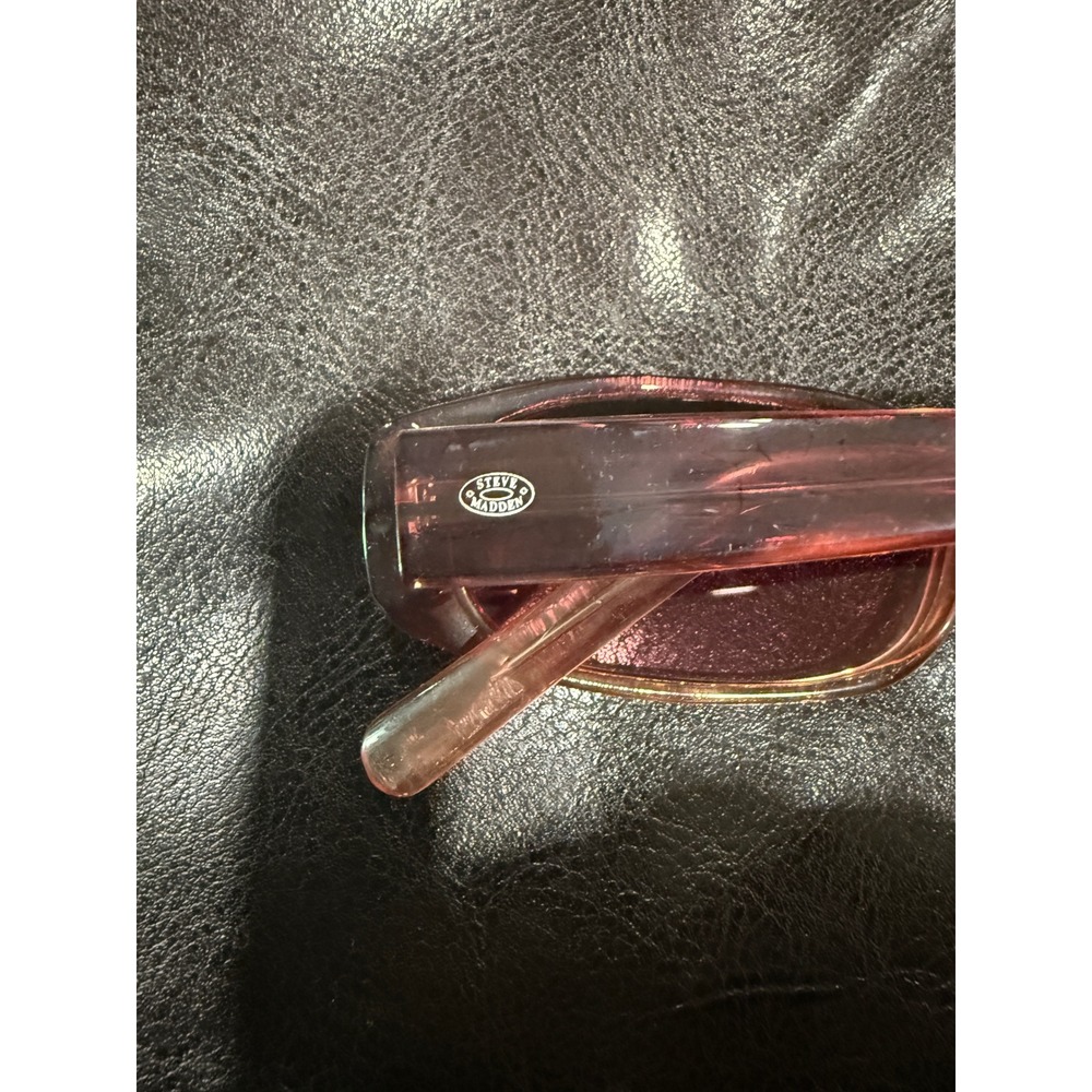 Steve Madden PKPK S672 Pink‎ Translucent Oversized Sunglasses - Picture 4 of 5